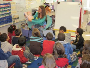 Brittany Tortorella Reads to the Children