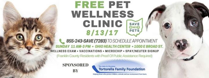 Save Ohio Pets to Hold Vet Clinic Aug. 13